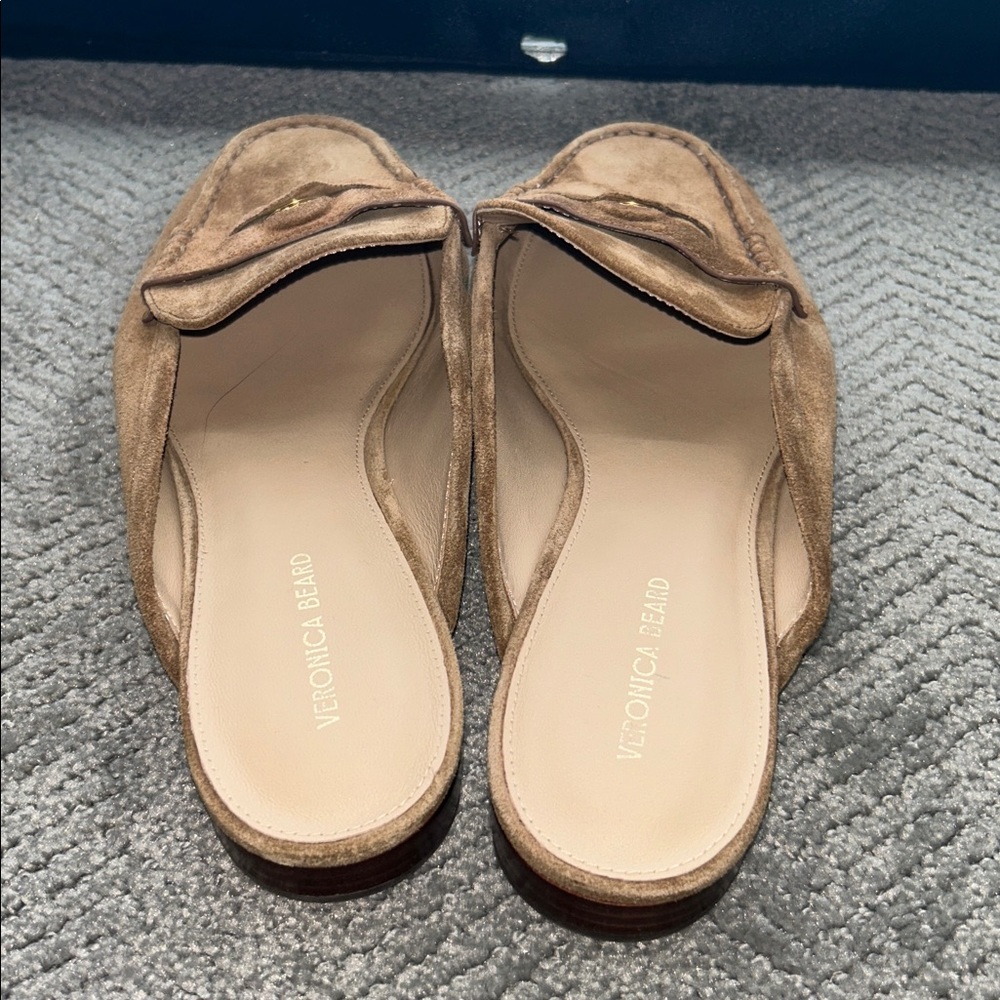 Veronica Beard Women’s Hazelwood Penny Suede Mules Size 8.5M - Picture 6 of 11